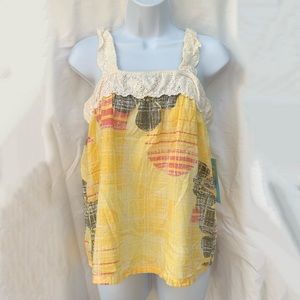 Roxy Yellow Floral Top